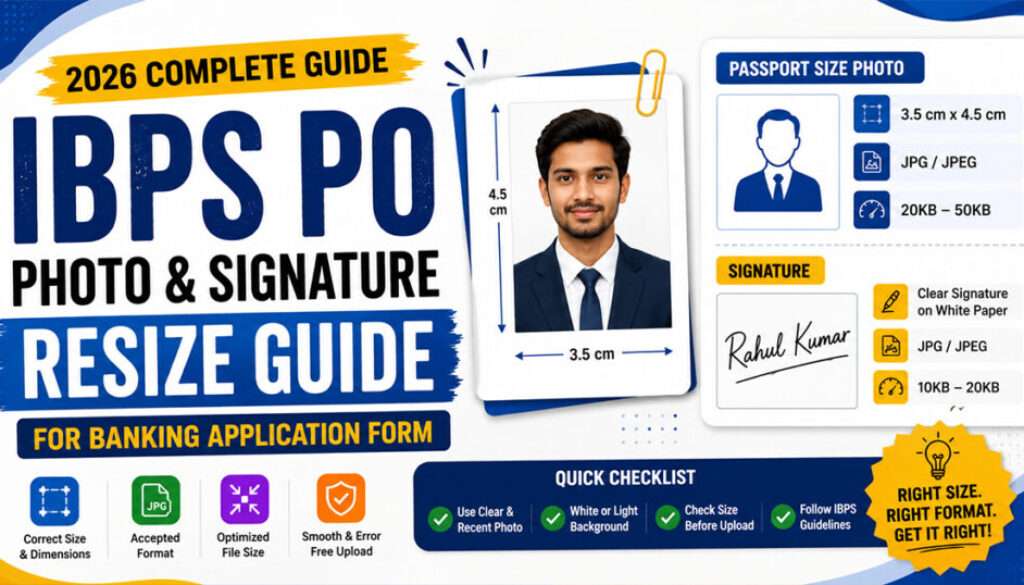 ibps-po-photo-and-signature-resize-guide-2026-for-banking-application-form-image-size-format-dimensions-and-compression-banner